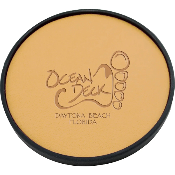 3 3/4" drink coaster made of polyurethane.... from ASI 71920 Moderne Glass Company Inc / MB Works Premium Line