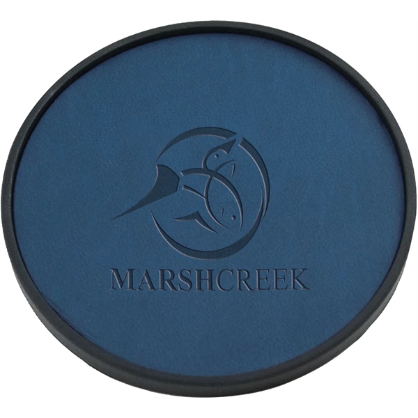 3 3/4" drink coaster made of polyurethane.... from ASI 71920 Moderne Glass Company Inc / MB Works Premium Line