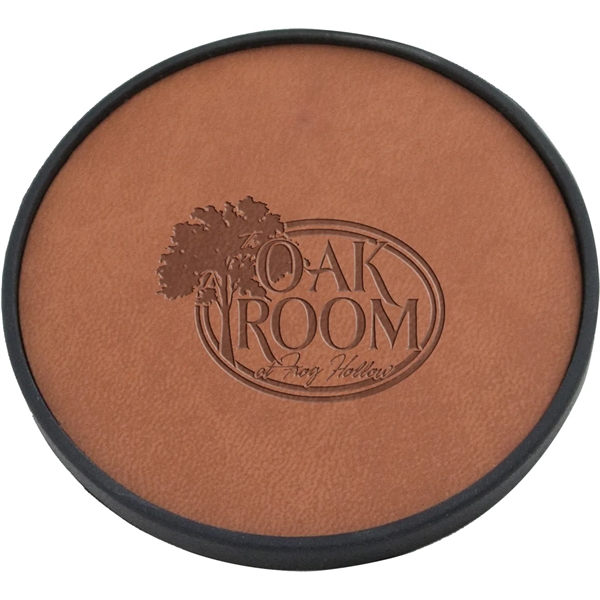 3 3/4" drink coaster made of polyurethane.... from ASI 71920 Moderne Glass Company Inc / MB Works Premium Line