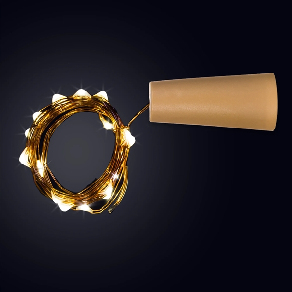 LED string light with cork like top.... from ASI 42016 Brighter Promotions Inc