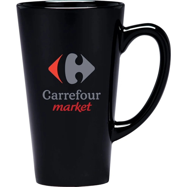 16 oz. ceramic mug offered in multiple colors with customization.... from ASI 71920 Moderne Glass Company Inc / Glass America®