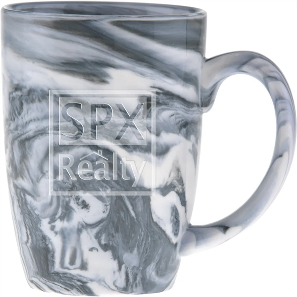 16 oz. ceramic mug with marbleized design and easy grip handle.... from ASI 71920 Moderne Glass Company Inc / Glass America®