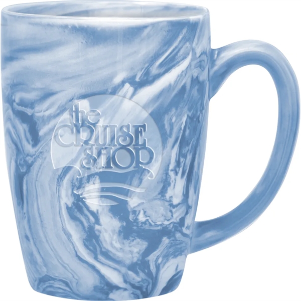 16 oz. ceramic mug with marbleized design and easy grip handle.... from ASI 71920 Moderne Glass Company Inc / Glass America®