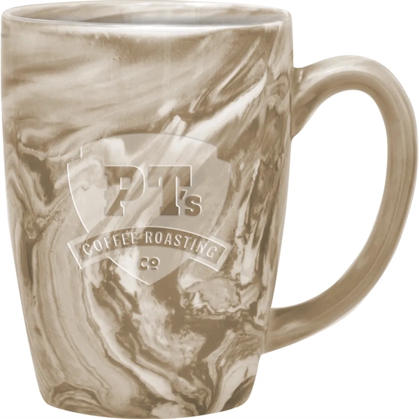16 oz. ceramic mug with marbleized design and easy grip handle.... from ASI 71920 Moderne Glass Company Inc / Glass America®