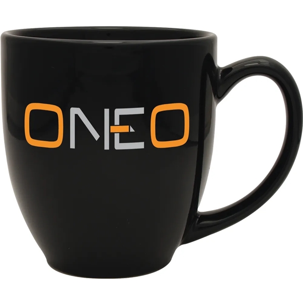 14 oz. ceramic mug with cafe-inspired styling.... from ASI 71920 Moderne Glass Company Inc / Glass America®