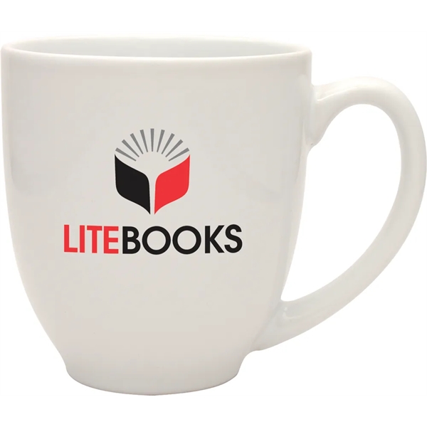 14 oz. ceramic mug with cafe-inspired styling.... from ASI 71920 Moderne Glass Company Inc / Glass America®