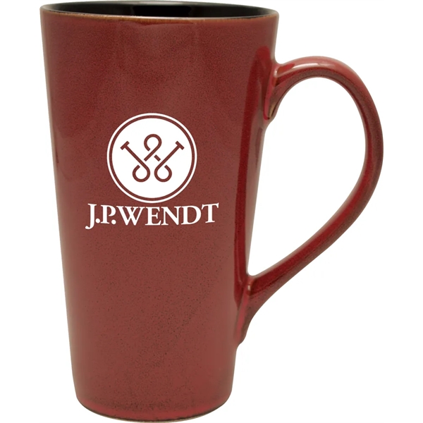 18 oz. ceramic mug offered in multiple colors with reactive glaze.... from ASI 71920 Moderne Glass Company Inc / Glass America®