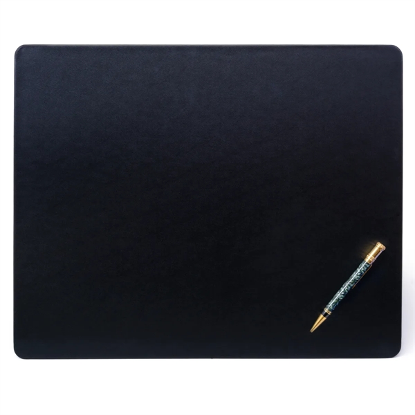 Black leatherette conference pad measuring 17" x 14" with a thin... from ASI 48125 Dacasso / DaCasso