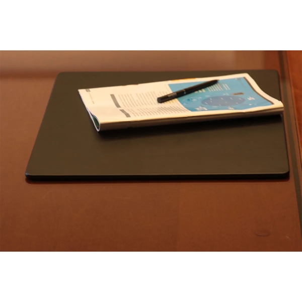 Black leatherette conference pad measuring 17" x 14" with a wrapped-edge... from ASI 48125 Dacasso / DaCasso