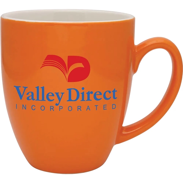 16 oz. ceramic duo-tone mug with white interior, easy-grip handle and... from ASI 71920 Moderne Glass Company Inc / Glass America®