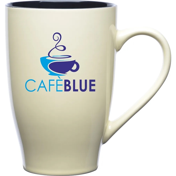 24 oz. ceramic mug with a brilliant earth tone exterior with... from ASI 71920 Moderne Glass Company Inc / Glass America®