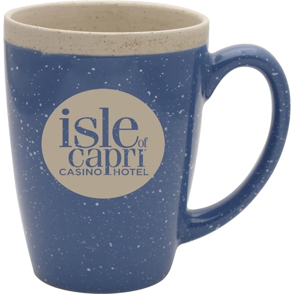 16 oz. ceramic mug with speckled glaze exterior and classic bistro... from ASI 71920 Moderne Glass Company Inc / Glass America®
