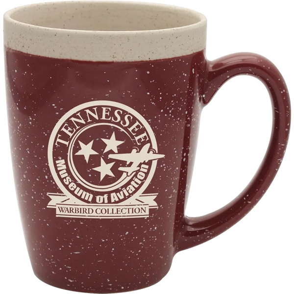 16 oz. ceramic mug with speckled glaze exterior and classic bistro... from ASI 71920 Moderne Glass Company Inc / Glass America®