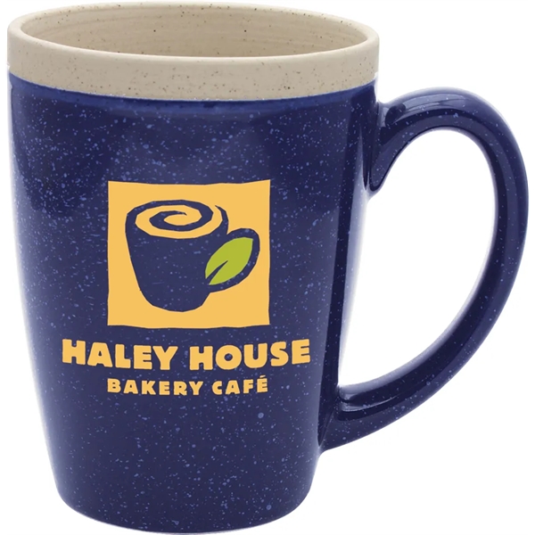 16 oz. ceramic mug with speckled glaze exterior and classic bistro... from ASI 71920 Moderne Glass Company Inc / Glass America®