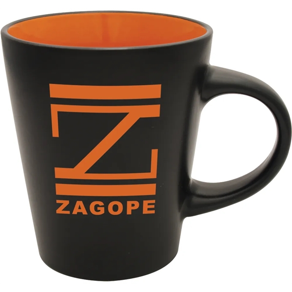 12 oz. ceramic mug with satin black exterior and glossy interior.... from ASI 71920 Moderne Glass Company Inc / Glass America®