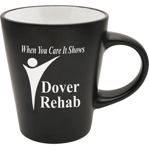 12 oz. ceramic mug with satin black exterior and glossy interior.... from ASI 71920 Moderne Glass Company Inc / Glass America®
