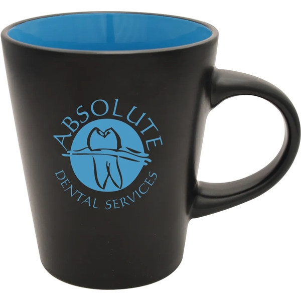 12 oz. ceramic mug with satin black exterior and glossy interior.... from ASI 71920 Moderne Glass Company Inc / Glass America®