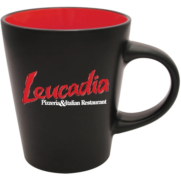 12 oz. ceramic mug with satin black exterior and glossy interior.... from ASI 71920 Moderne Glass Company Inc / Glass America®
