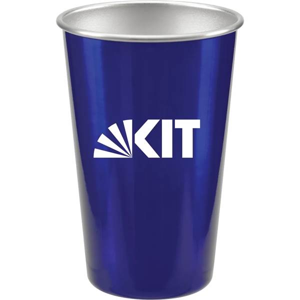 16 oz. stainless steel stadium pint glass with rolled lip.... from ASI 71920 Moderne Glass Company Inc / Glass America®