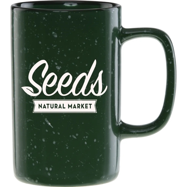 18 oz. ceramic mug with a retro granite design and speckled... from ASI 71920 Moderne Glass Company Inc / Glass America®