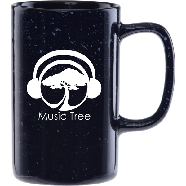 18 oz. ceramic mug with a retro granite design and speckled... from ASI 71920 Moderne Glass Company Inc / Glass America®