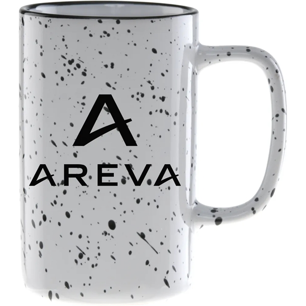 18 oz. ceramic mug with a retro granite design and speckled... from ASI 71920 Moderne Glass Company Inc / Glass America®