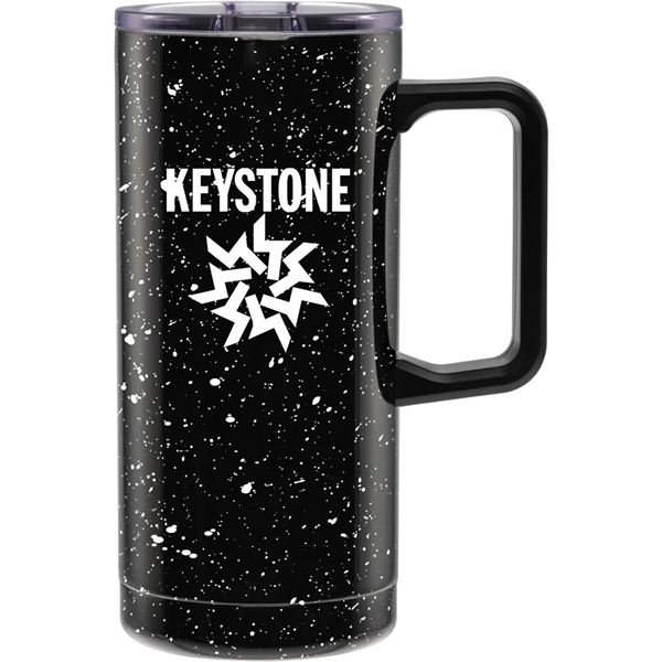 18 oz. travel mug made of stainless steel with double-wall construction.... from ASI 71920 Moderne Glass Company Inc / Glass America®