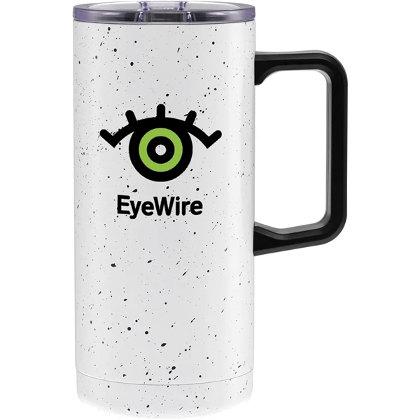 18 oz. travel mug made of stainless steel with double-wall construction.... from ASI 71920 Moderne Glass Company Inc / Glass America®