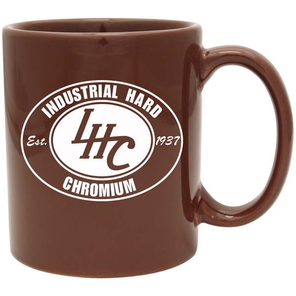 11 oz. ceramic mug with customization.... from ASI 71920 Moderne Glass Company Inc / Glass America®