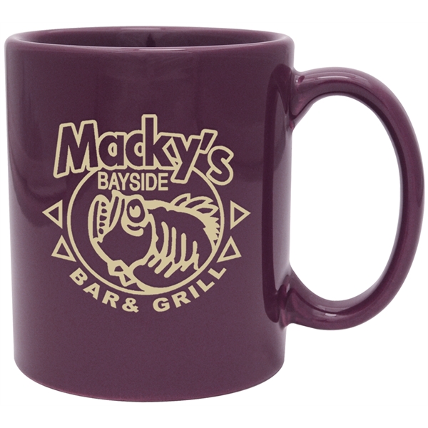 11 oz. ceramic mug with customization.... from ASI 71920 Moderne Glass Company Inc / Glass America®