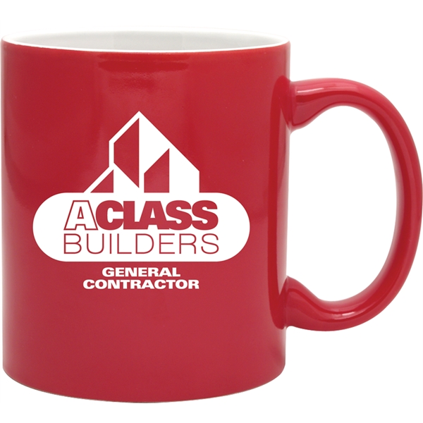 11 oz. ceramic mug with customization.... from ASI 71920 Moderne Glass Company Inc / Glass America®