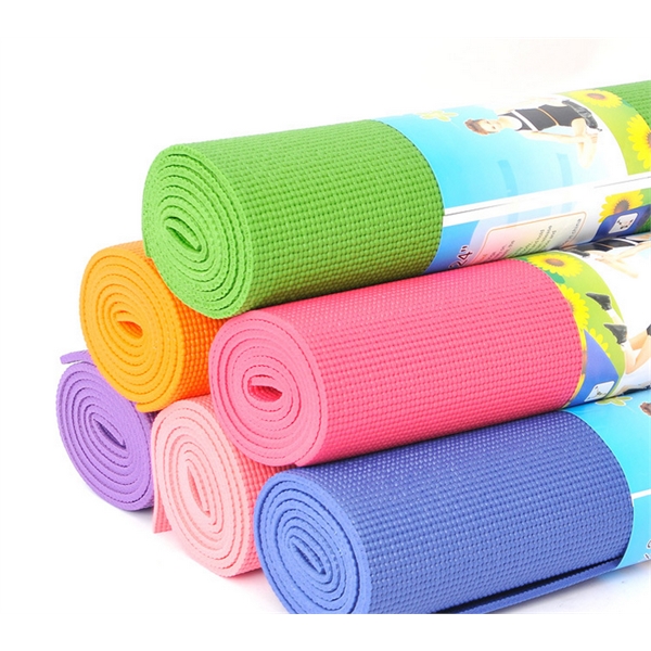 68" x 24", PVC-made yoga mat, with silkscreen imprinting available.... from ASI 72657 Active Life Promo / Active Life Promo