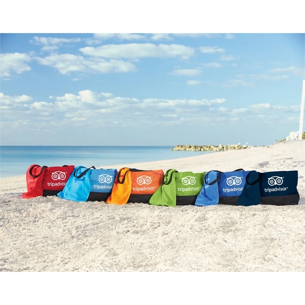 Schooner bag with a breathable mesh bottom, removable floor panel, and... from ASI 91605 Towel Specialties