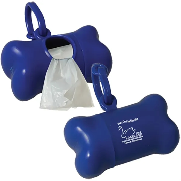 Pet waste bag dispenser with 10 white waste bags.... from ASI 62190 Illini