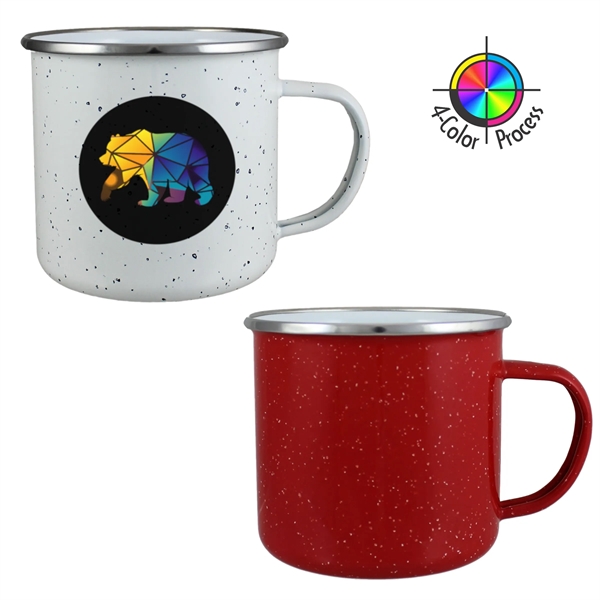 16oz Enameled Steel Campfire Mugs, four color... from ASI 80093 Pyrographics / Pyrographics Line