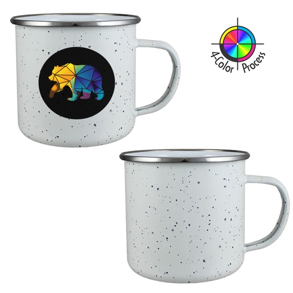 16oz Enameled Steel Campfire Mugs, four color... from ASI 80093 Pyrographics / Pyrographics Line