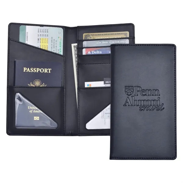 Executive passport holder or wallet is made out of black soft... from ASI 34800 Alstar Creations / Alstar Line