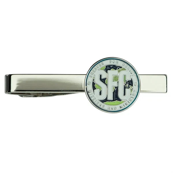 Die struck metal brass clip style tie tack with 3/4" round... from ASI 52263 EMT / EMT