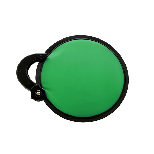 Folding fan with plastic handle, collapsible into handle.... from ASI 41511 Brainchild USA Inc