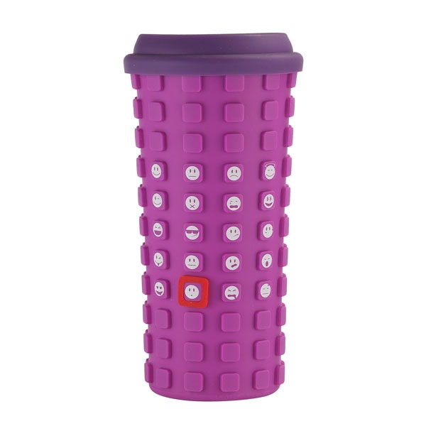 24 oz. tumbler with silicone lid and faces printed on the... from ASI 57800 Gordon Sinclair / Gordon Sinclair®