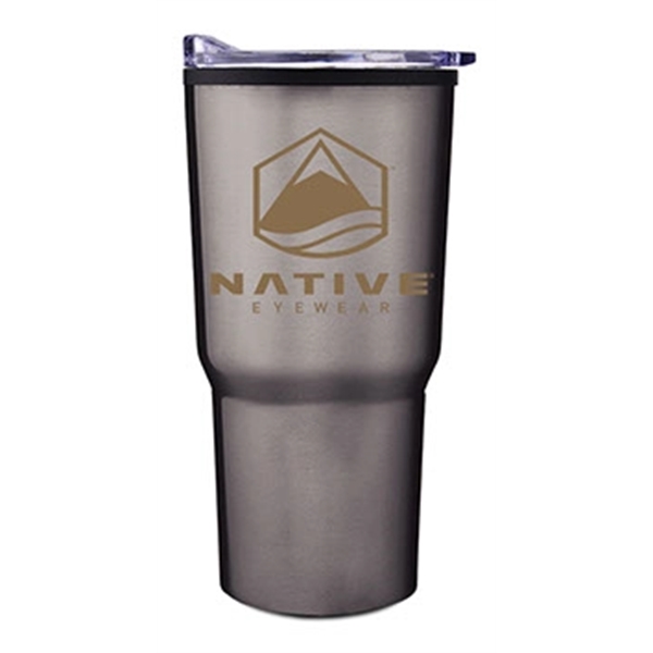 Double-wall 30 oz. tumbler with stainless steel outer and polypropylene inner... from ASI 52475 Xpres LLC