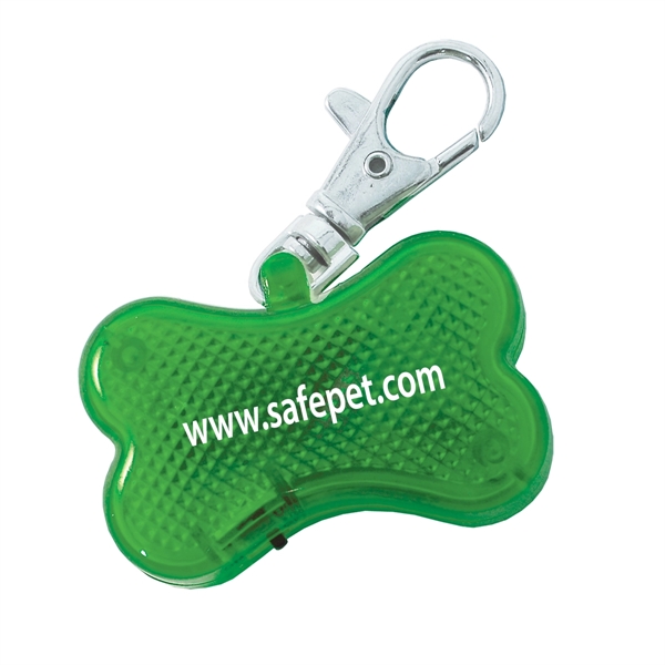 Dog bone shaped strobe light with flashing options and key chain.... from ASI 62190 Illini