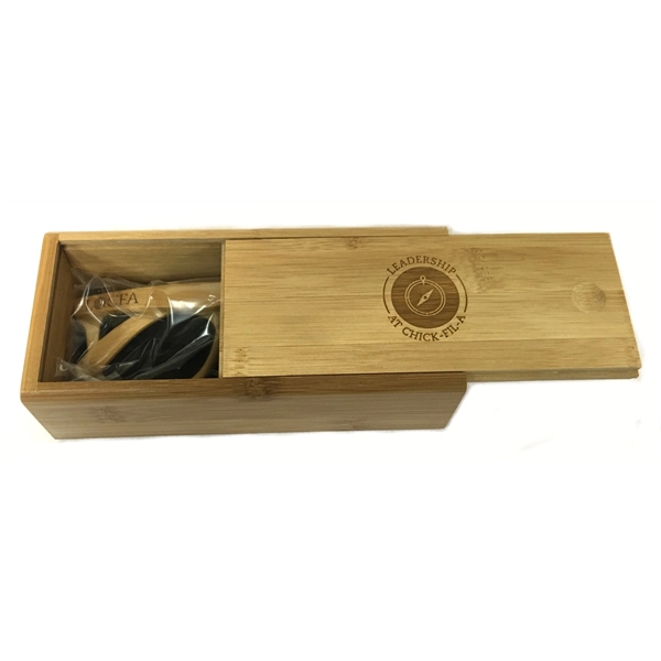 6 5/8" x 3" x 2 3/8" bamboo sunglasses case. Customizable... from ASI 72657 Active Life Promo / Apres Ski Ingrain Promo