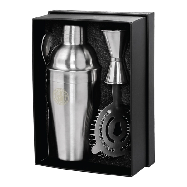 Bartender's mixology cocktail shaker bar set with a shaker, jigger, mixing... from ASI 57655 STOPNGO Line