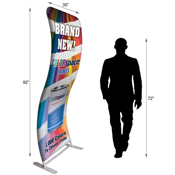 SlimFit Wave banner with Hardware... from ASI 80228 Quinn