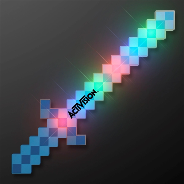 Blank; 24" Light Up Pixel Saber, Multi-color, 3 functions.... from ASI 34194 ALightPromos / Alight Promotional Products