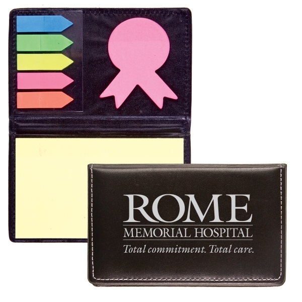 Closeout item - die cut flag/note holder with awareness ribbon... from ASI 79530 Prime Line / Jetline