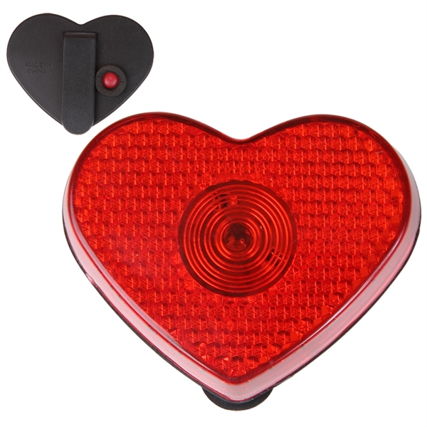 Heart shaped button with sturdy clip for attachment and blinking light.... from ASI 79530 Prime Line / Jetline