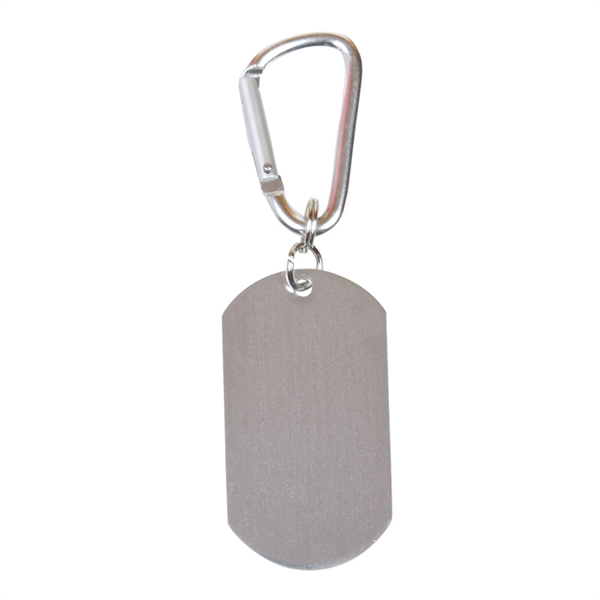 0.0312" x 2.125" x 1.125" aluminum military-style dog tag keychain with... from ASI 34063 alphabroder