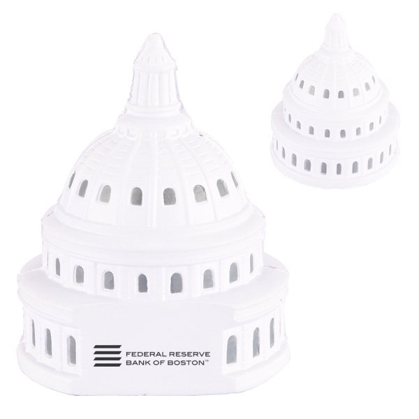 Capitol dome shaped  stress reliever made of polyurethane foam; customization... from ASI 79530 Prime Line / Jetline